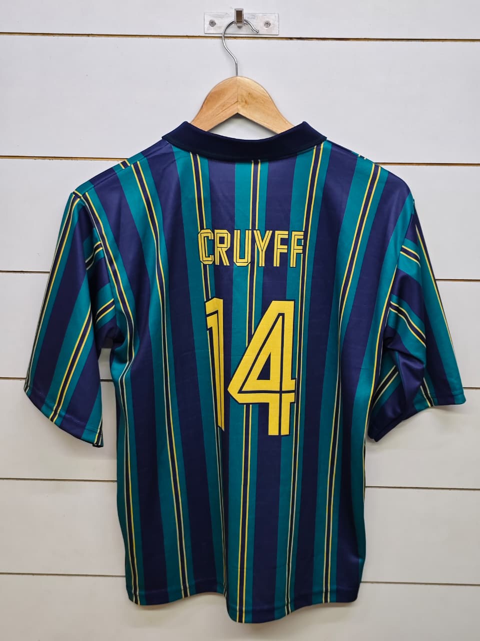 AJAX RETRO 1993-94 AWAY CRUYFF with COLLAR 5 SLEEVE