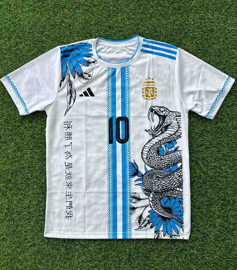 Argentina Messi Special Python Dragon Edition Jersey (Embroidery)