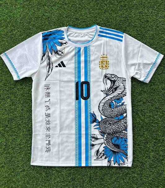 Argentina Messi Special Python Dragon Edition Jersey (Embroidery)