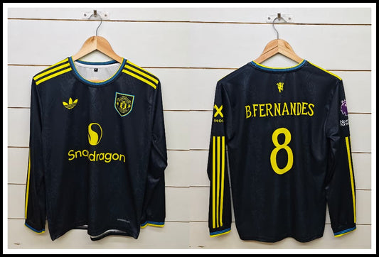 MANCHESTER UNITED 2025-26 THIRD B.FERNANDES FULL SLEEVE
