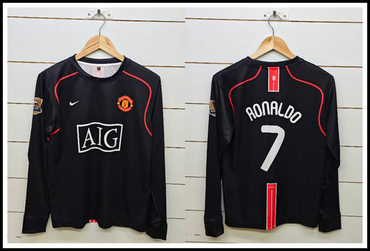 MANCHESTER UNITED RETRO 2007-08 AWAY RONALDO FULL SLEEVE