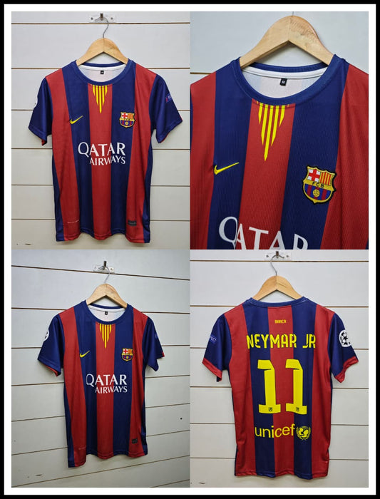 BARCELONA RETRO 2014-15 HOME NEYMAR JR (EMBROIDERY LOGOS)