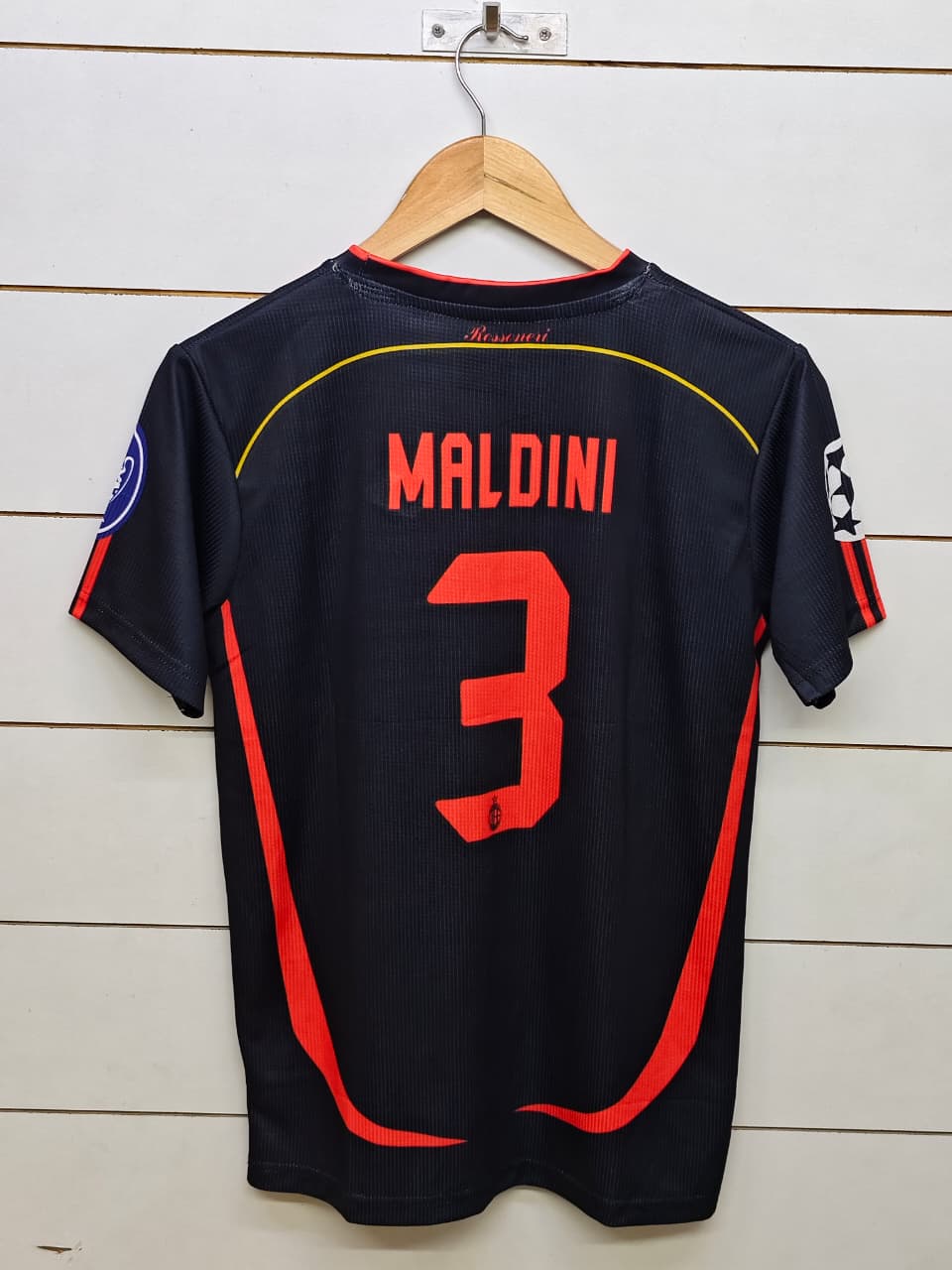 AC MILAN RETRO 2006-07 THIRD MALDINI (EMBROIDERY LOGOS)