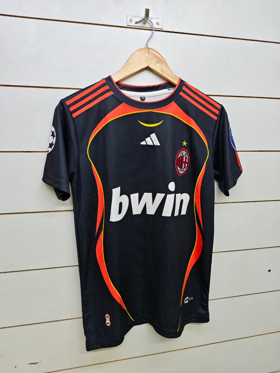 AC MILAN RETRO 2006-07 THIRD MALDINI (EMBROIDERY LOGOS)