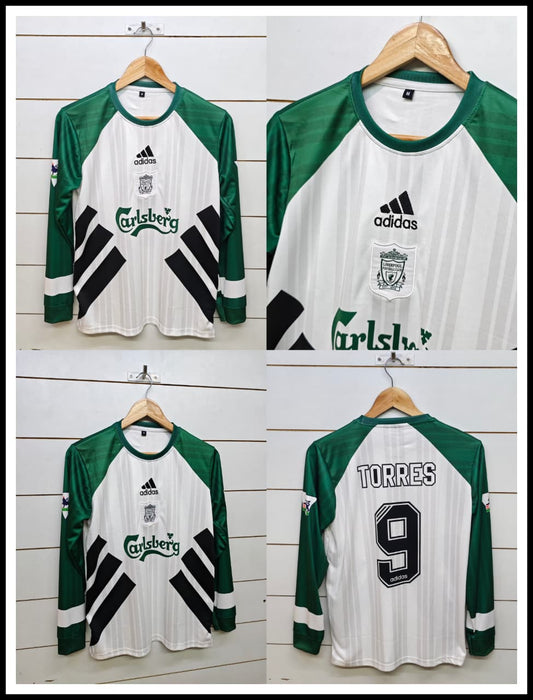 LIVERPOOL RETRO 1993-94 AWAY TORRES FULL SLEEVE (EMBROIDERY LOGOS)