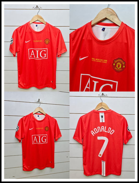 MANCHESTER UNITED RETRO 2007-08 HOME RONALDO (EMBROIDERY LOGOS)