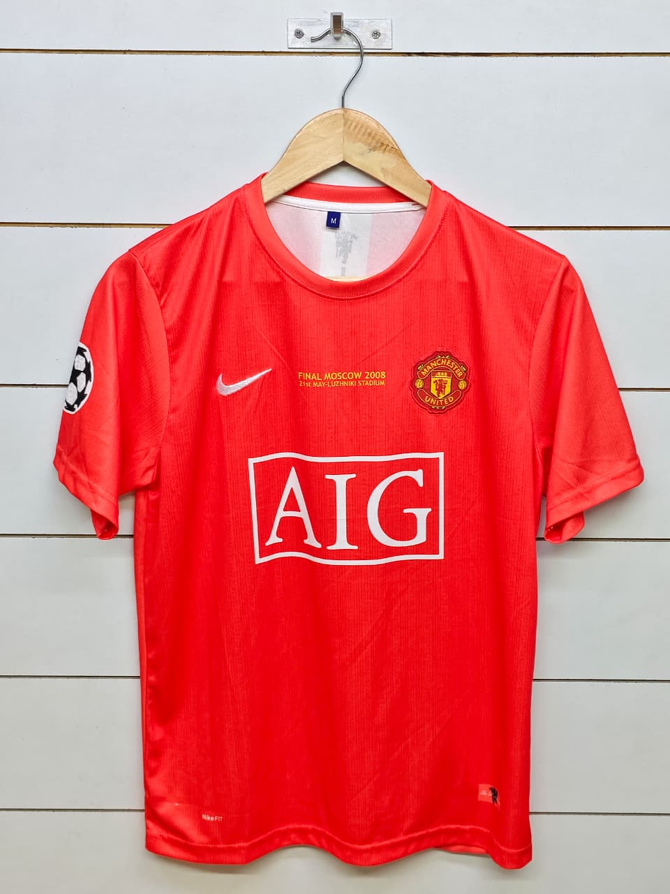 MANCHESTER UNITED RETRO 2007-08 HOME RONALDO (EMBROIDERY LOGOS)