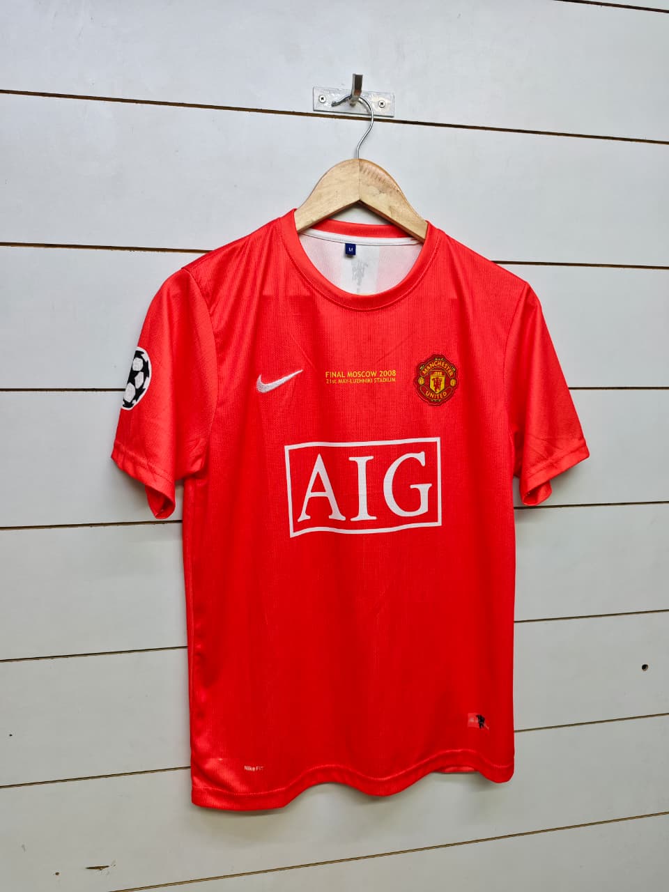 MANCHESTER UNITED RETRO 2007-08 HOME RONALDO (EMBROIDERY LOGOS)