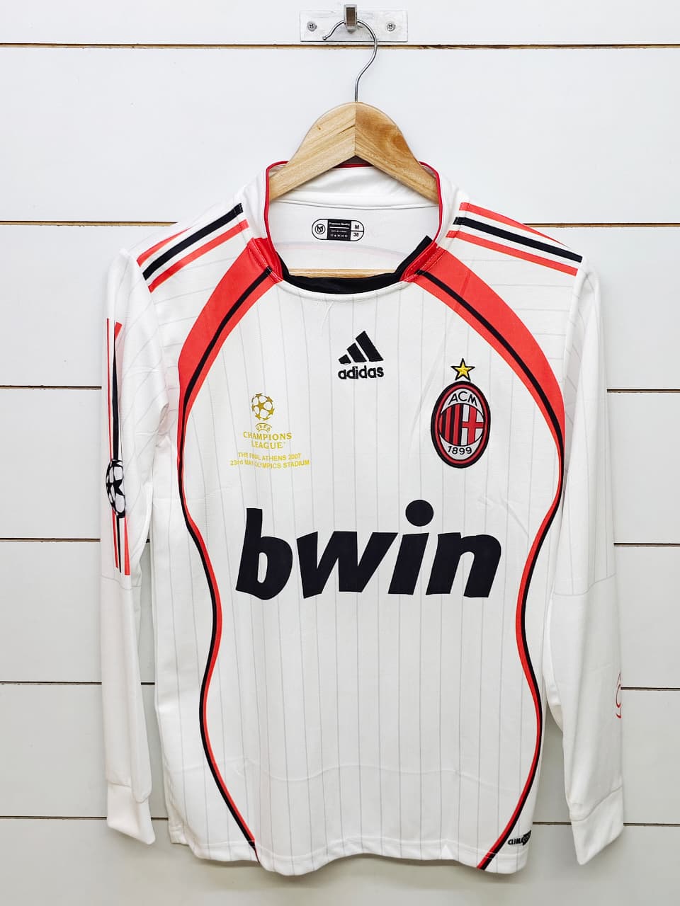 AC MILAN RETRO 2006-07 AWAY MALDINI FULL SLEEVE (EMBROIDERY LOGOS)
