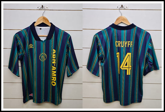 AJAX RETRO 1993-94 AWAY CRUYFF with COLLAR 5 SLEEVE