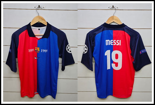 BARCELONA RETRO 1999-00 HOME MESSI with COLLAR 5 SLEEVE