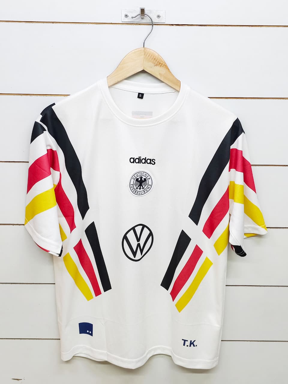 GERMANY RETRO WHITE BECKENBAUER 5 SLEEVE (EMBROIDERY LOGOS)