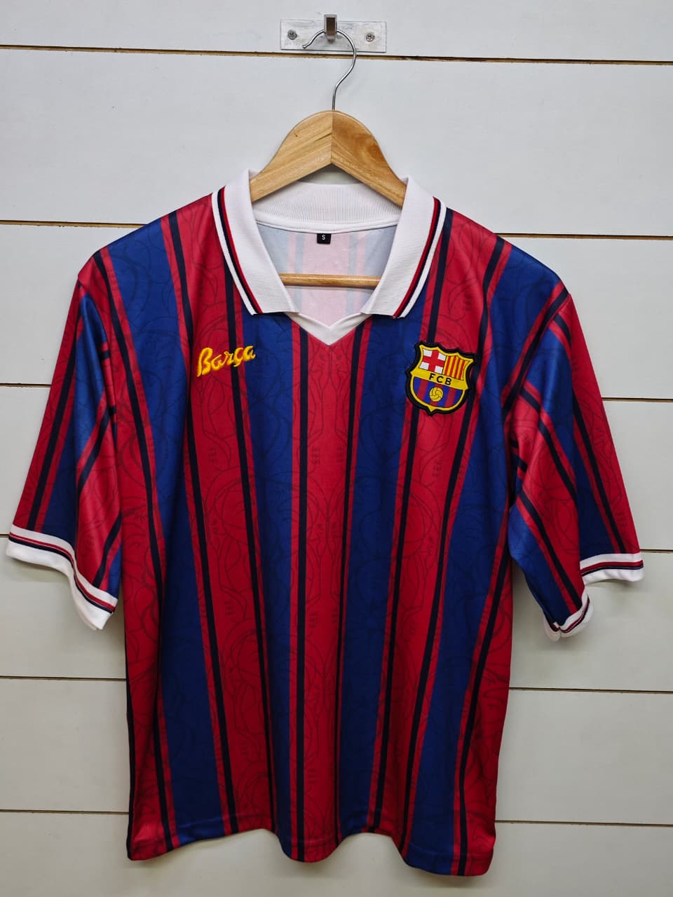 BARCELONA 125TH ANNIVERSARY CRUYFF with COLLAR 5 SLEEVE (EMBROIDERY LOGOS)