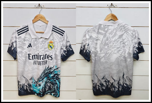 REAL MADRID DRAGON WHITE & BLACK with COLLAR
