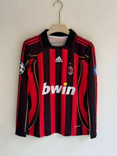 AC MILAN RETRO 2006-07 HOME KAKA Full Sleeve with COLLAR (Embroidery)